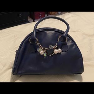 Navy leather Cynthia Rowley handbag